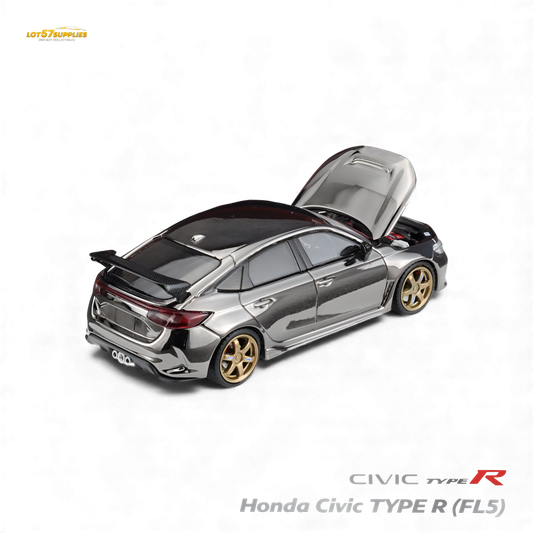 MH Honda Civic Type R FL5 Chrome Gun Black 1:64