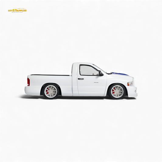 GCD Dodge RAM SRT-10 White Blue Stripe 1:64
