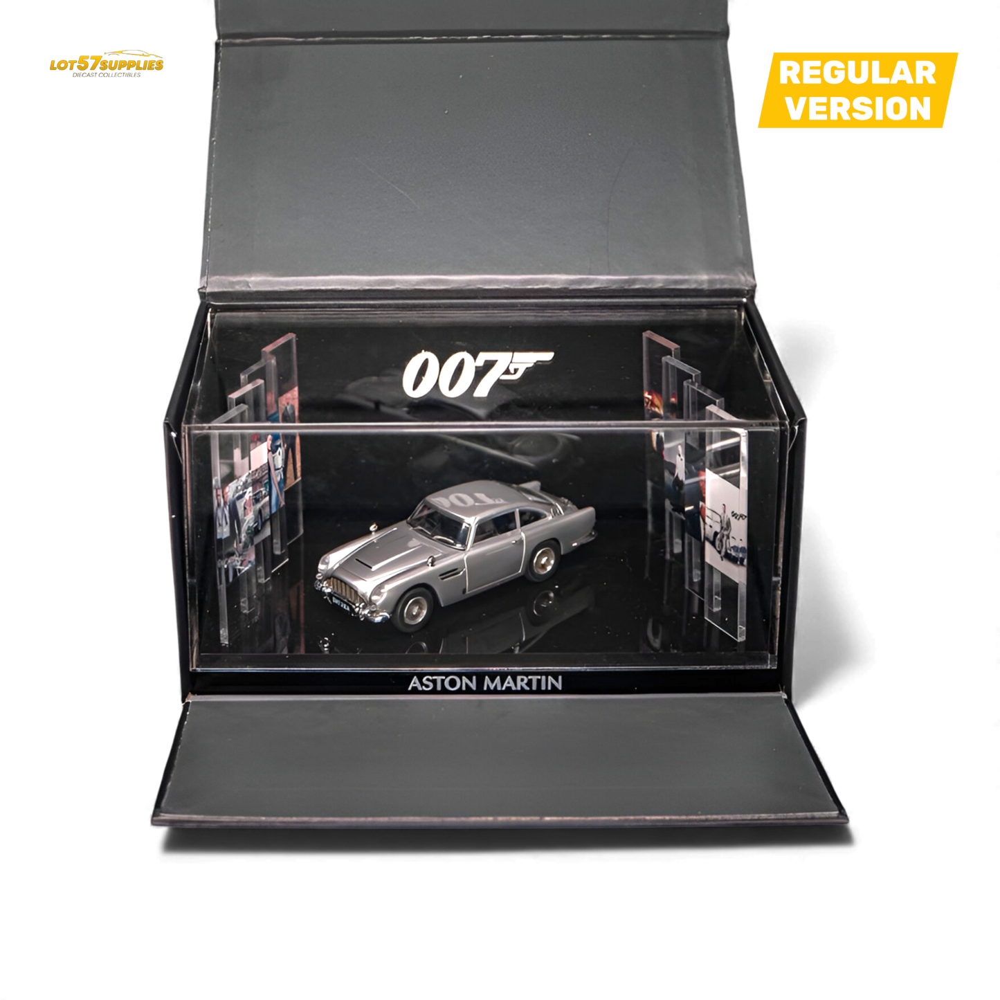 (Pre-Order) Aston Martin DB5 High Gloss Silver 1:64