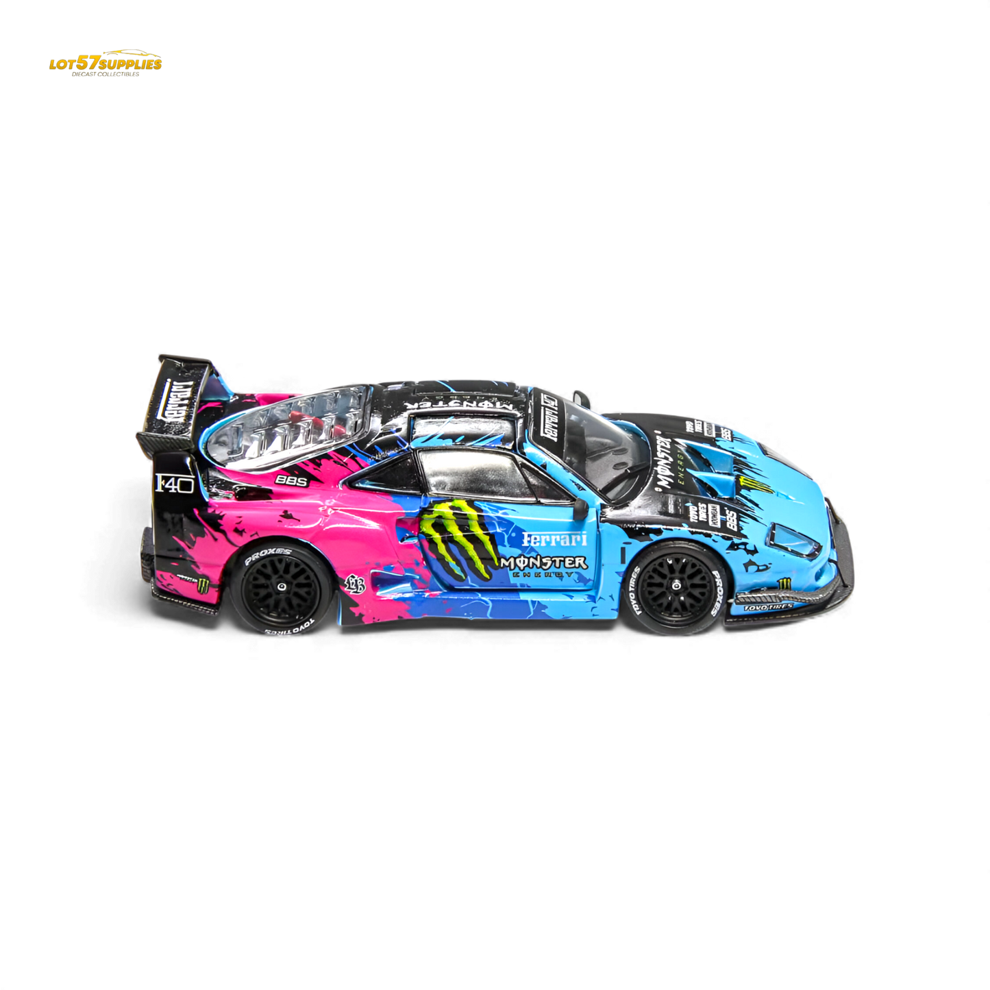 DEMON KING Auto F40 LB-Works Monster Livery 1:64