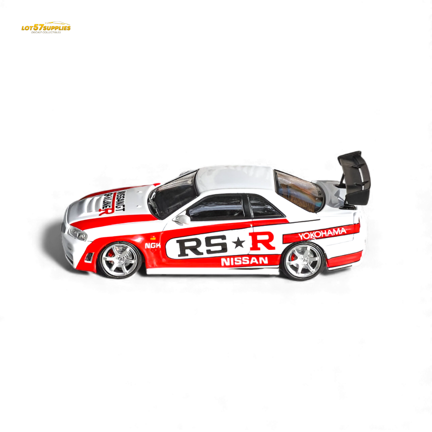 Fuji Skyline R34 GT-R Nismo Z-Tune White 1:64