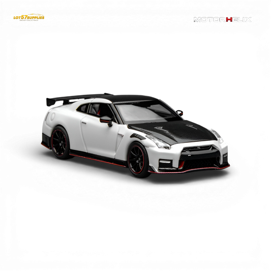 Motorhelix Nissan GT-R NISMO (R35) Special Edition 2022 - Brilliant White Pearl 1:64