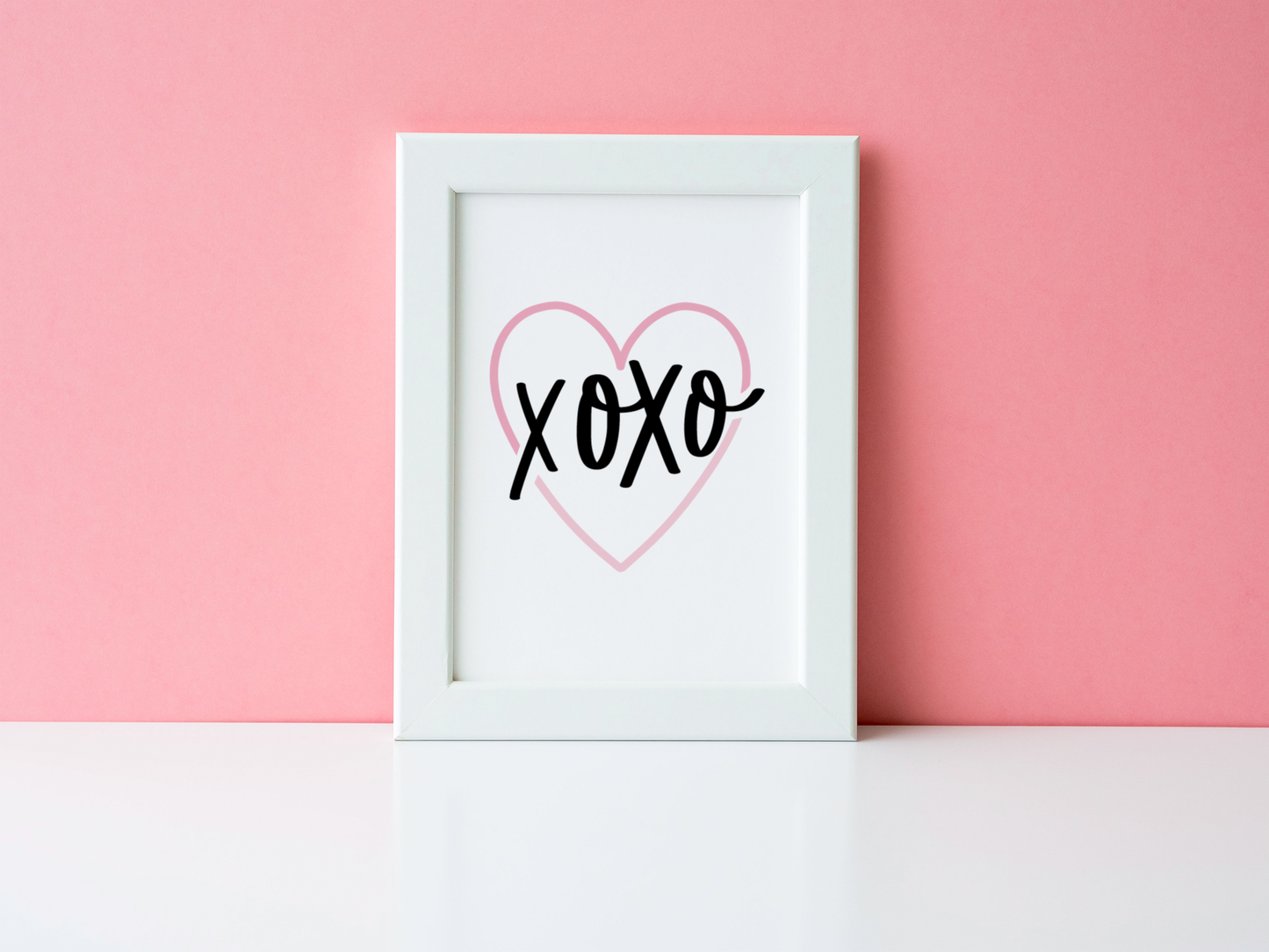 XOXO Valentine's Day Home Wall Decor Print by WinsterCreations™ Official Store