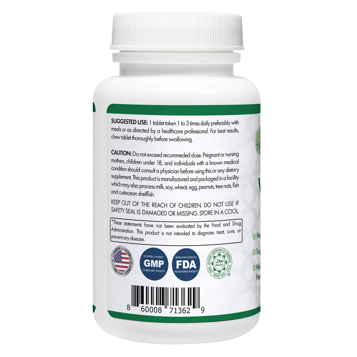 Halal Vitamin B-12 Chewable Tablets (3-Pack) by Zaytun Vitamins