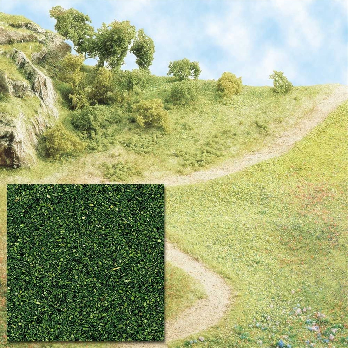 Busch 7051 Grass Scatter Ground Cover, Forest Green 40g