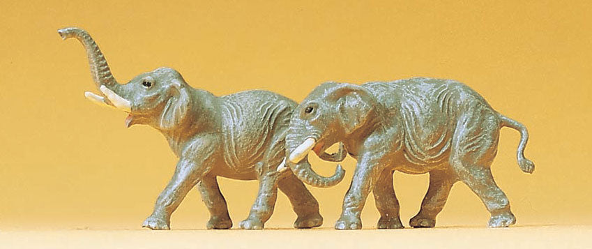 Preiser 79710 N Scale Elephants Figure Set (2 Pieces)