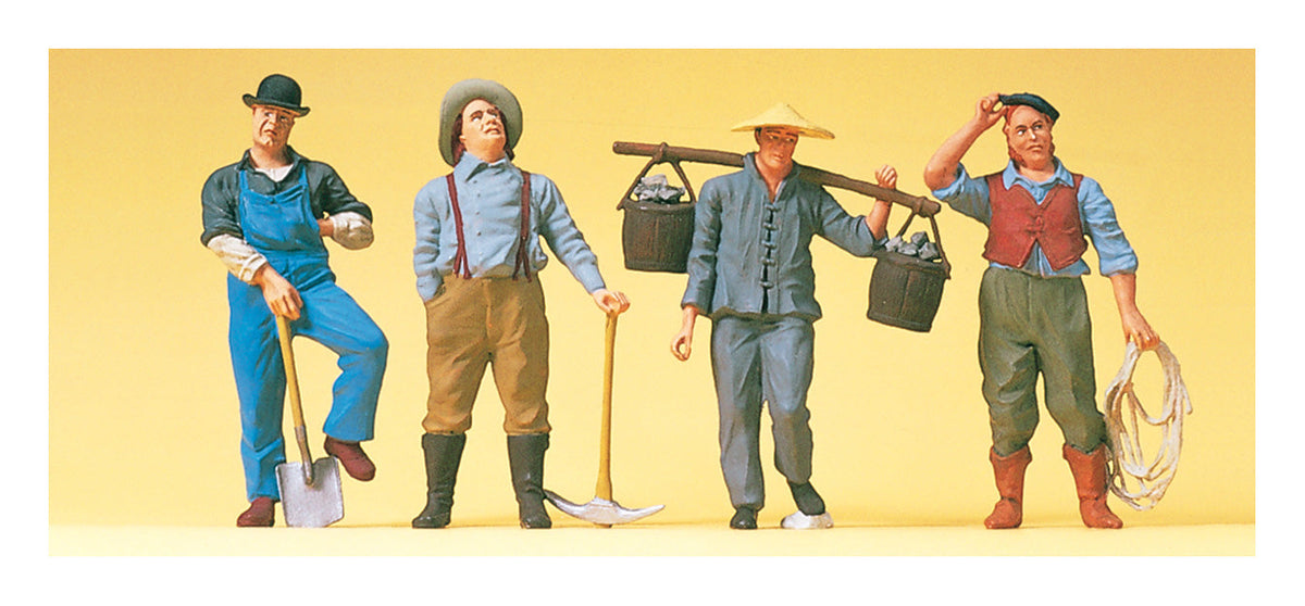 Preiser 65343 O Scale US Steam-Era Railway Workers pkg(4)