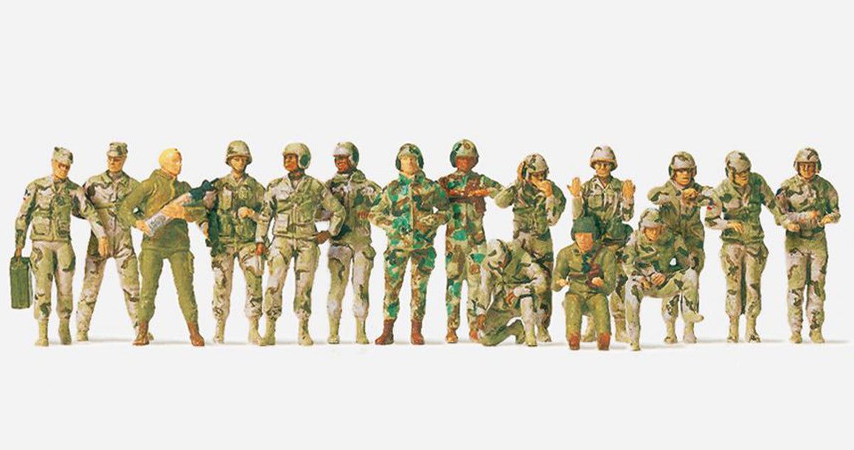 Preiser 16548 HO Scale Modern US Army Tank Crew Figures