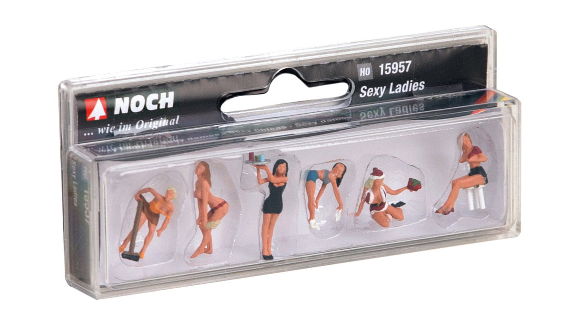 Noch 15957 HO Scale Sexy Ladies Figure Set, 6 Figures