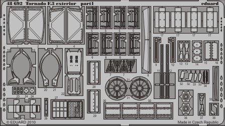 Eduard 48692 1/48 Aircraft- Tornado F3 Exterior for HBO