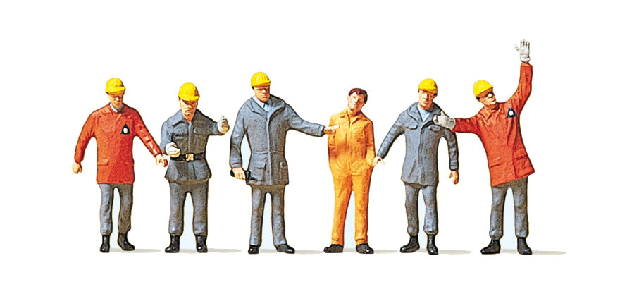 Preiser 10458 HO Scale Federal Technical Workers THW Set