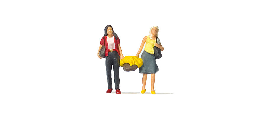 Preiser 28200 HO Scale 2 Women Shopping Figures pkg(2)