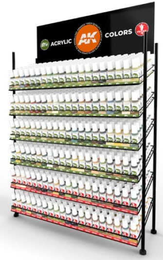AK Interactive 91002F 3G Acrylic AFV & Figures Series Paint Deal w/FREE Rack (6