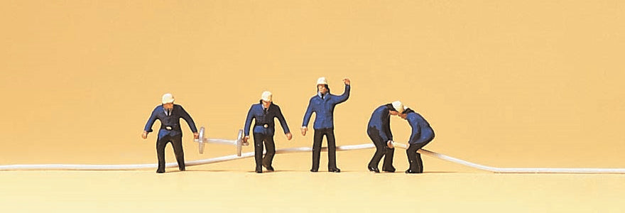 Preiser 79117 N Scale Firefighters Figure Set #3