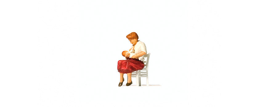Preiser 28176 HO Scale Nursing Mother Figure