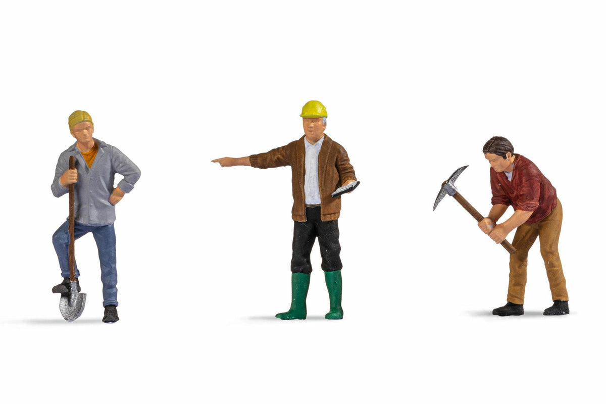 Noch 17830 O Scale Construction Workers Set, 3-Pack