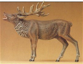 Preiser 47701 1:25 Scale Bellowing Stag Elk Wild Animal Figure