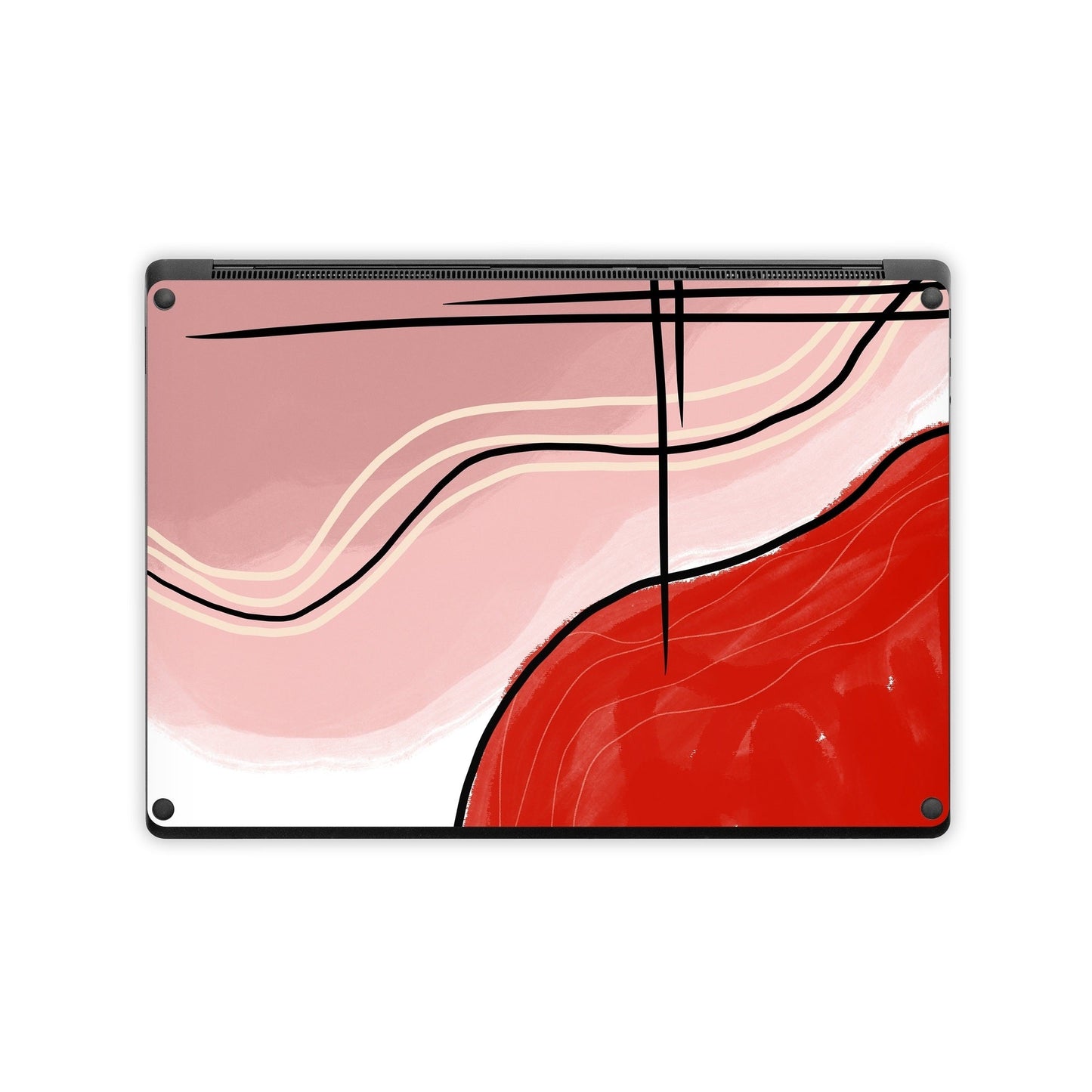 Abstract Red - Microsoft Surface Laptop Skin