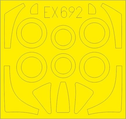 Eduard EX692 1/48 Mask Aircraft- FJ2 Fury for KTY