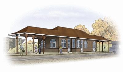 Walthers Cornerstone 2932 HO Scale Whitehall Station Kit