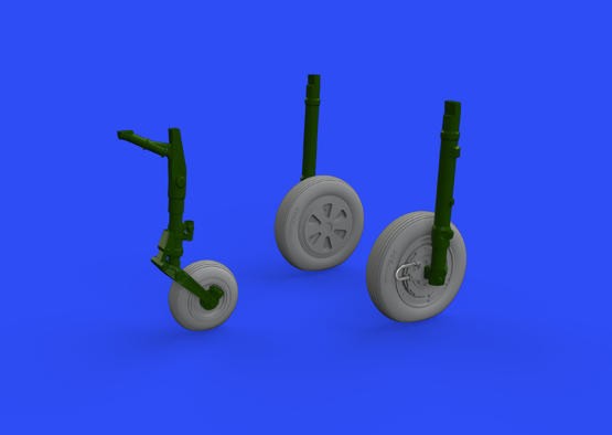 Eduard 672231 1/72 Aircraft- MiG21PFM Wheels for EDU (Mask & Resin)