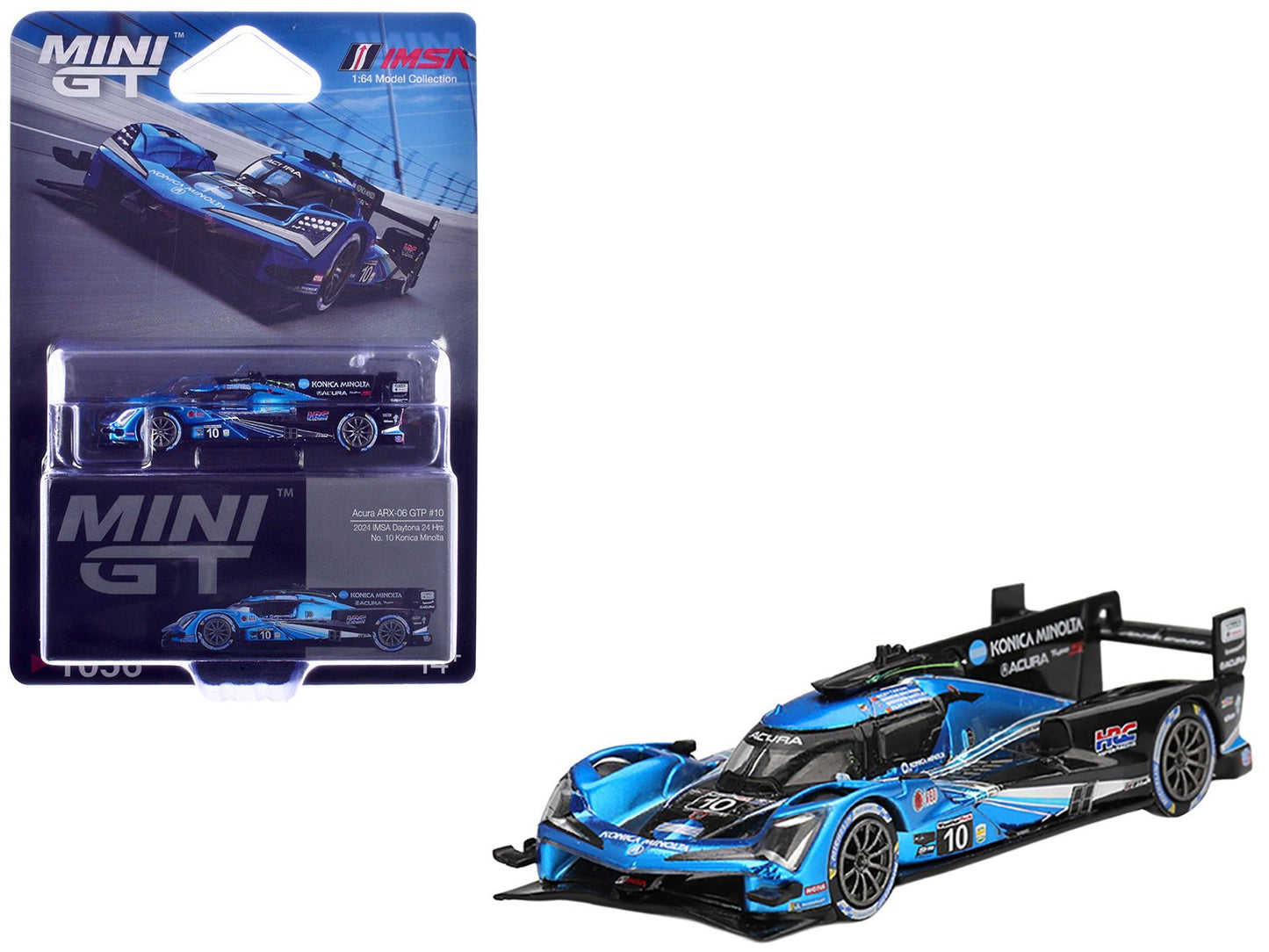 Acura ARX-06 GTP #10 Filipe Albuquerque - Marcus Ericsson - Brendon Hartley - Ricky Taylor "Wayne Taylor Racing with Andretti" IMSA "24 Hours of Daytona" (2024) Limited Edition 1/64 Diecast Model Car by Mini GT free shipping USA