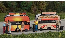 Walthers SceneMaster 949-2904 HO BBQ and Taco Food Trailers Kit