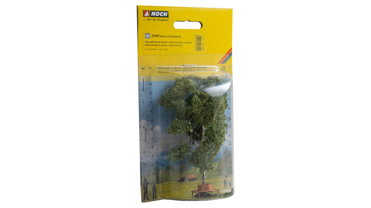 Noch 21642 HO Scale Birch Tree w/Circular Bench, 11.5 cm