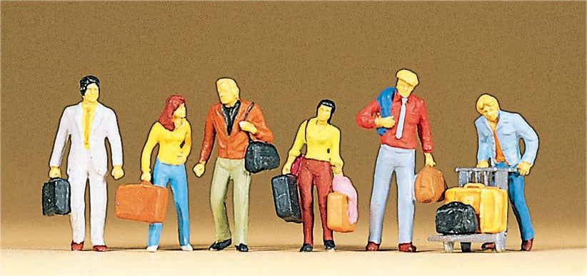Preiser 10115 HO Scale Standing / Walking Passengers Set