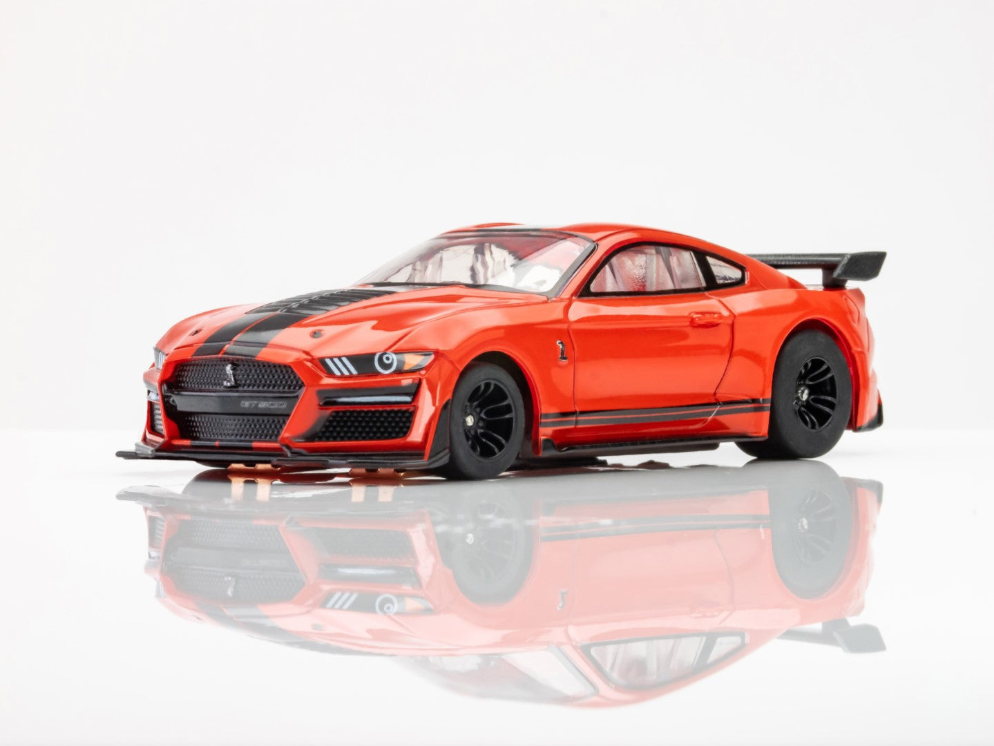 AFX Ford Mustang GT500 Red Chevy Camaro ZL1 Yellow HO Slot Car 22077 22075
