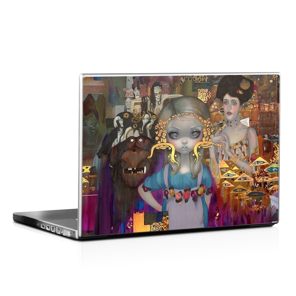 Alice in a Klimt Dream - Laptop Lid Skin