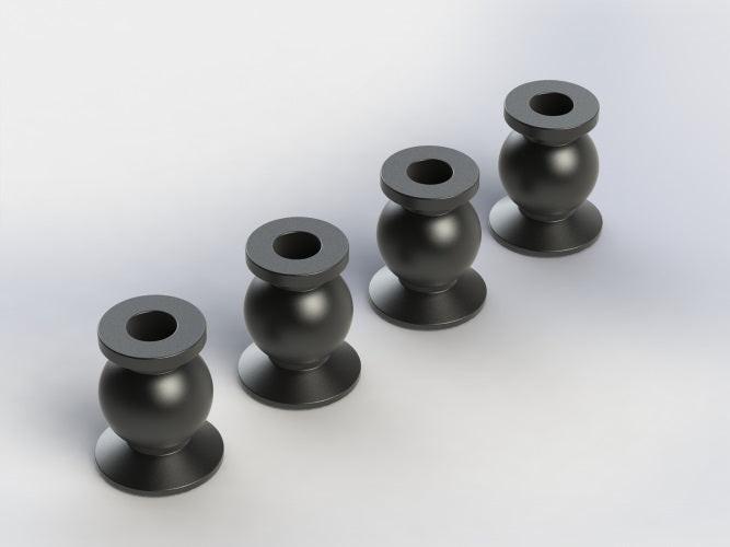 Arrma AR330355 Ball 3X7X10MM (4) Nero 6S Nero Fazon Nero Big Rock