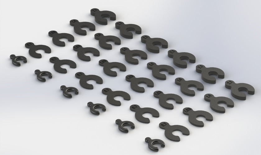 Arrma AR330366 Composite Spacer Set Nero 6S Nero Fazon Nero Big Rock