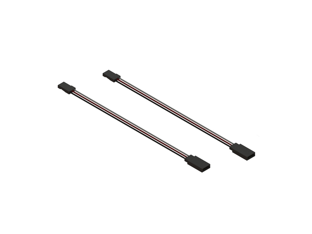 Arrma Female To Male JR 150MM Servo Extention Kraton Senton Talion Typhon Nero