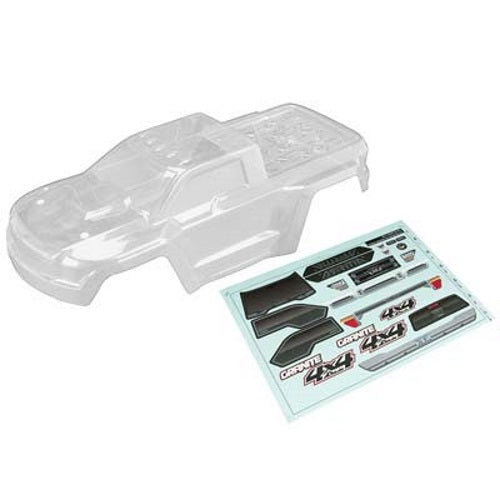 Arrma AR402261 Body Clear w/Decals Granite 4x4