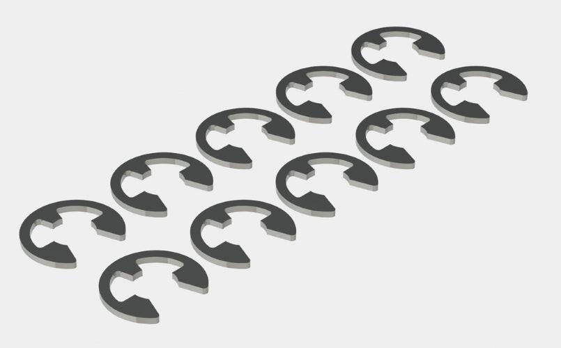Arrma AR710002 E-Clip E-4 (10pcs) Fury Granite Raider Vorteks ADX-10 Mojave