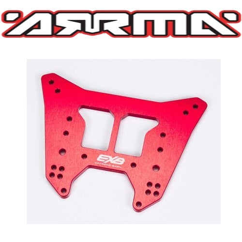 Arrma ARA320580 Rear Aluminum Shock Tower CNC 7075 T6 ML Red EXB