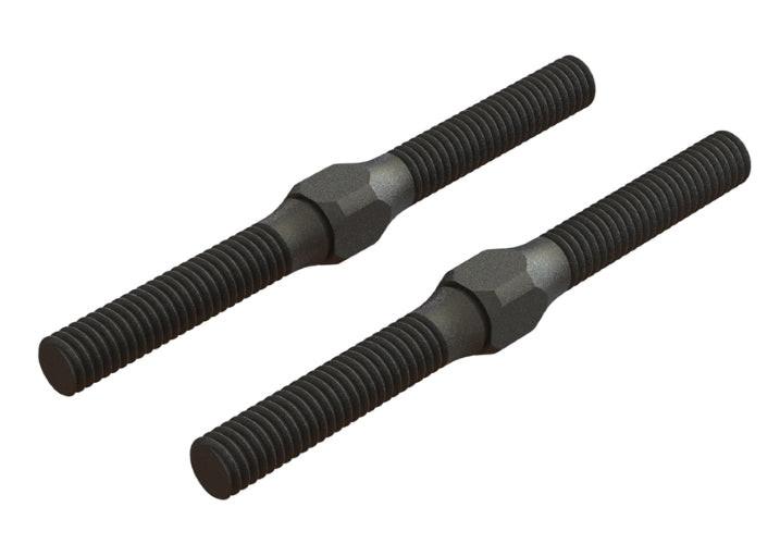 ARRMA ARA330542 Steel Turnbuckle M4 x 48mm Black (2) Big Rock Typon