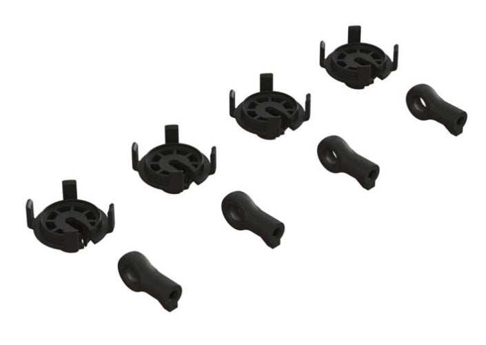 Arrma ARA330569 Shock Rod End & Spring Perch Set (4 Shocks) Kraton 4X4 8S