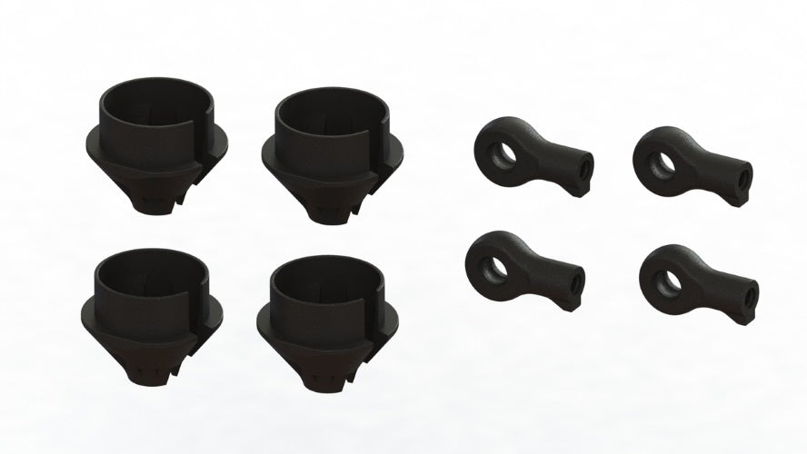 Arrma ARA330608 HD Shock Rod End and Spring Cup Set (2 Pair) 1/7 Mojave