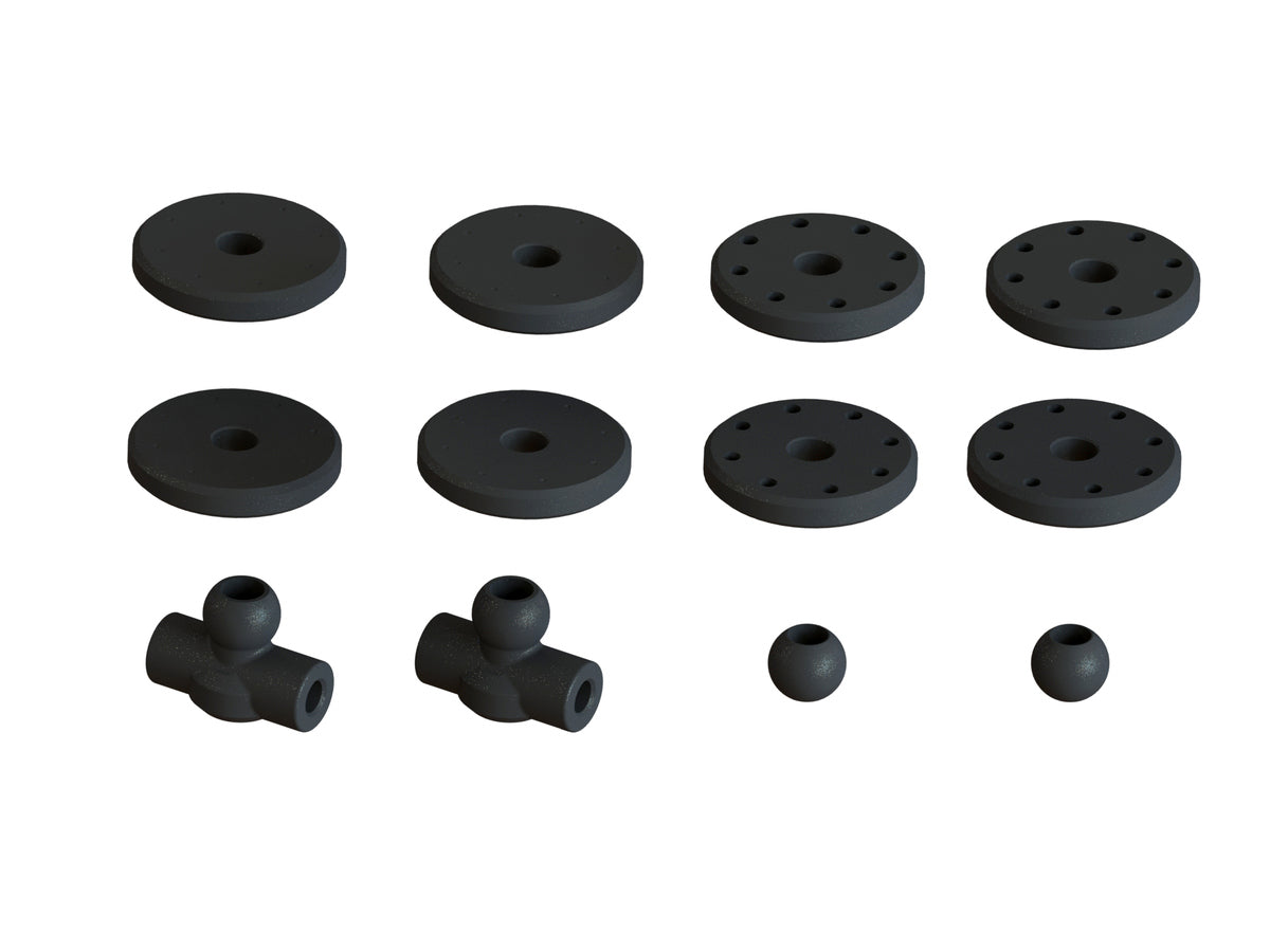 Arrma Shock Set Bore 16mm Length 117mm Piston 8x1.2mm OIL 1000cst Outcast Kraton