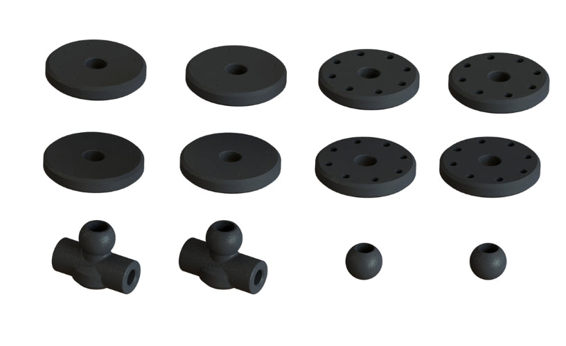 Arrma Shock Set Bore 16mm Length 134mm Piston 8x1.4mm OIL 1000cst Kraton