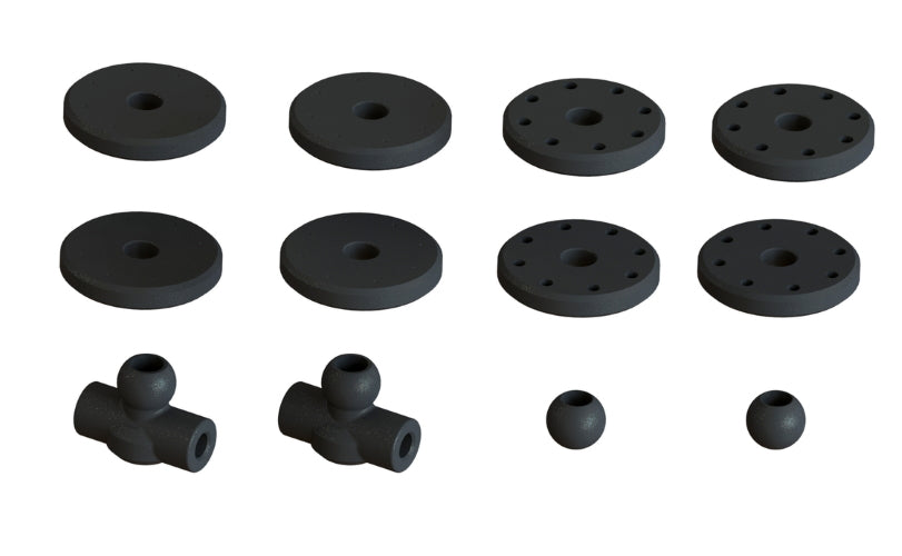 Arrma Shock Set Bore 16mm Length 124mm Piston 8X1.4mm Oil 2000CST Talion