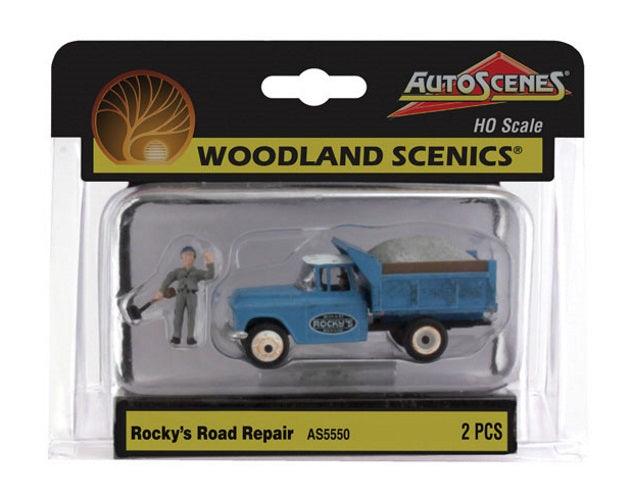 Woodland Scenics AS5550 HO Scale Rocky's Road Repair Vechicle