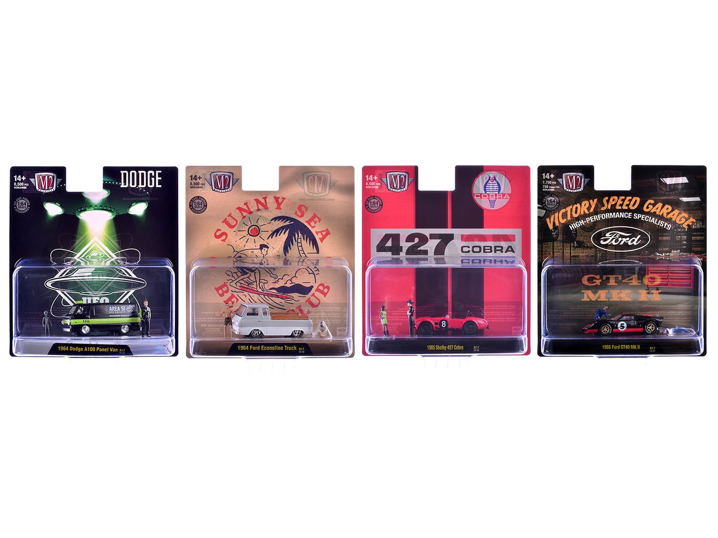 "Auto News" Release 17 Set of 4 Cars Limited Edition to 8500 pieces Worldwide 1/64 Diecast Model Cars by M2 Machines free shipping USA