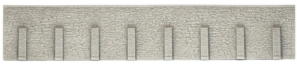 Noch 58067 HO Scale Natural-Stone Retaining Wall, Extra Long