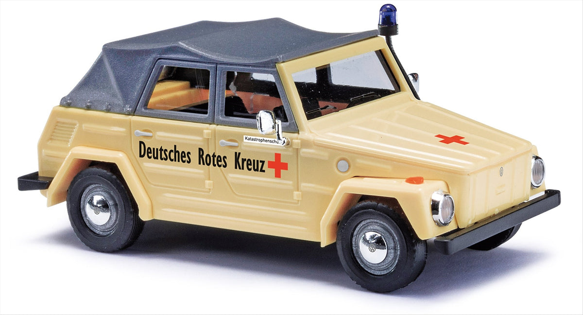 Busch 52718 HO Scale VW 181 DRK Red Cross Car Model