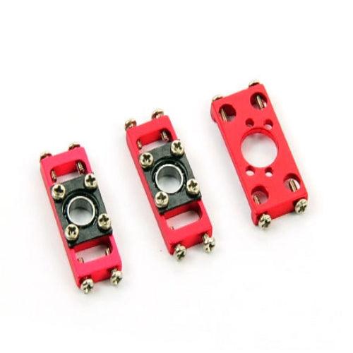Xtreme B130X26-RC Spare Bearing Blocks & Motor Mount for CF Frame B130X ( Red )