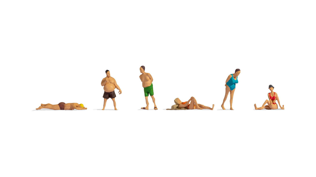 Noch 18300 HO Scale Swimmers & Bathers Set, 6-Pack