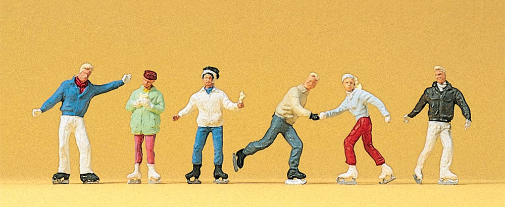 Preiser 10315 HO Scale Ice Skaters Figure Set